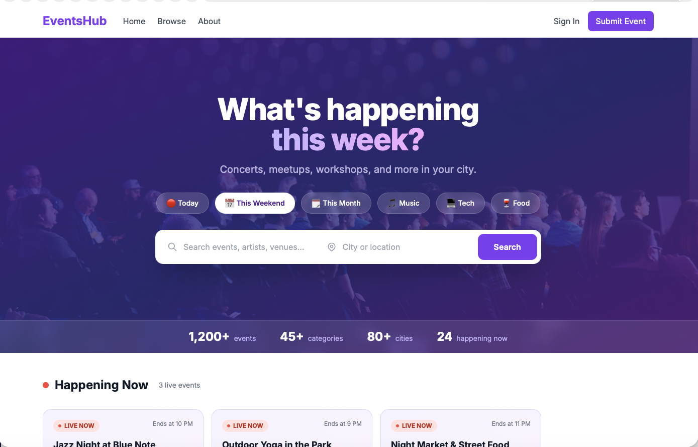 Events [NEW] template preview