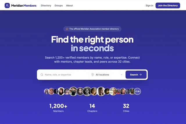 Members directory template