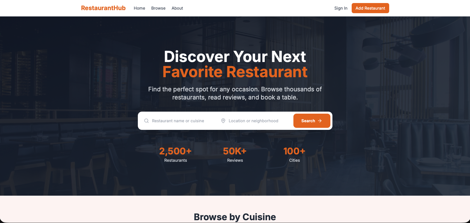 Restaurant [NEW] template preview